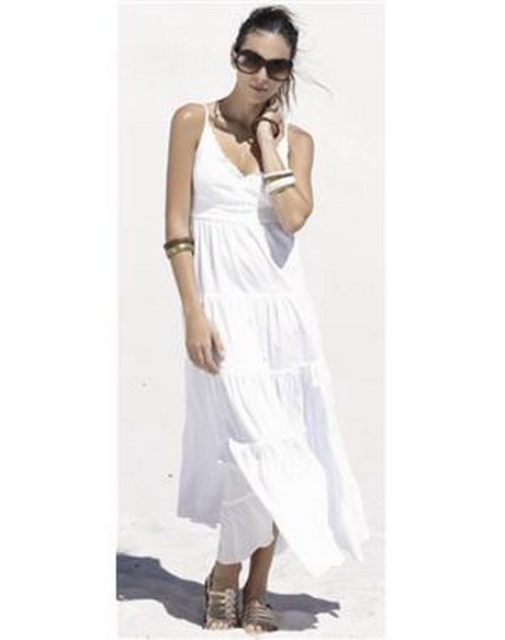 Robe de plage blanche