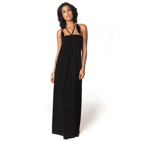 Robe de plage longue noire