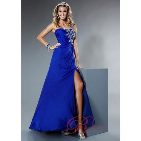 Robe de soirée bleue