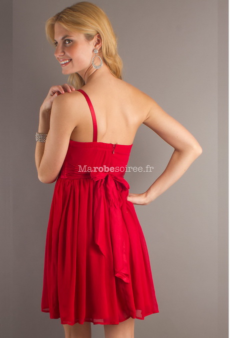 Robe de soirée courte rouge