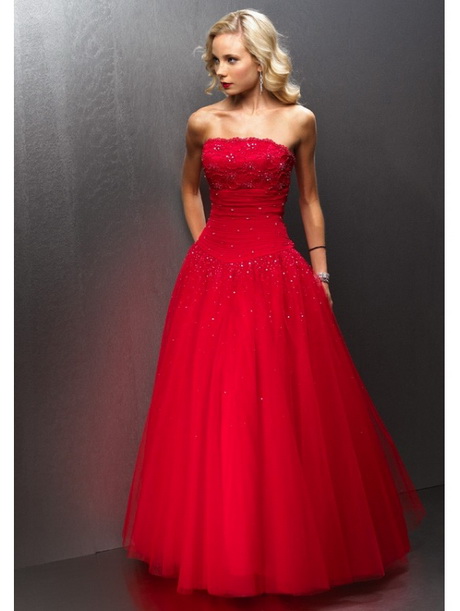 Robe de soirée en rouge