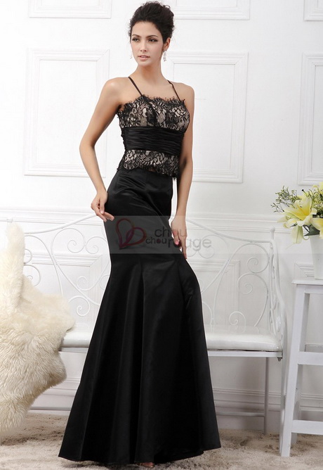 Robe de soirée longue noire