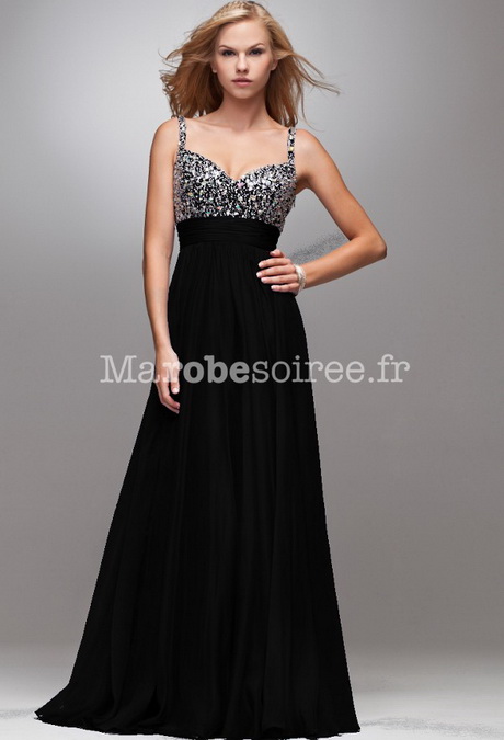 Robe de soirée longue noire