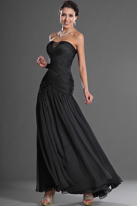 Robe de soirée longue noire