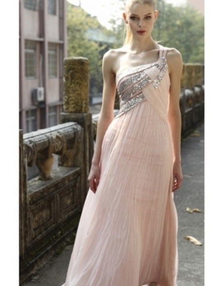 Robe de soirée rose pale