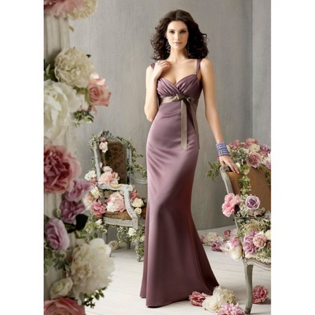 Robe de soirée satin longue