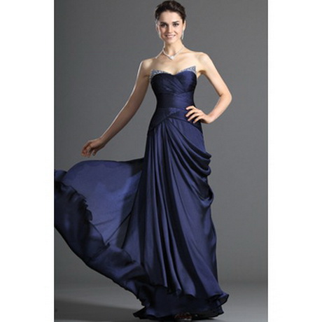 Robe de soiree bleu marine