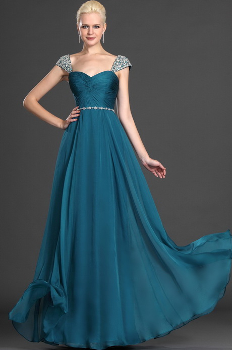 Robe de soiree bleu