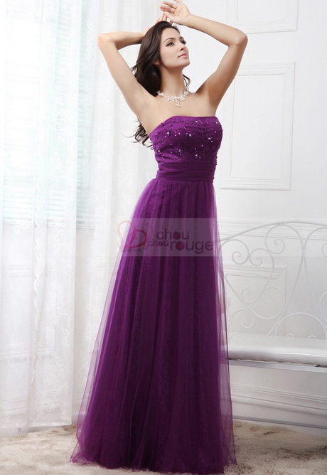 Robe de soiree mauve