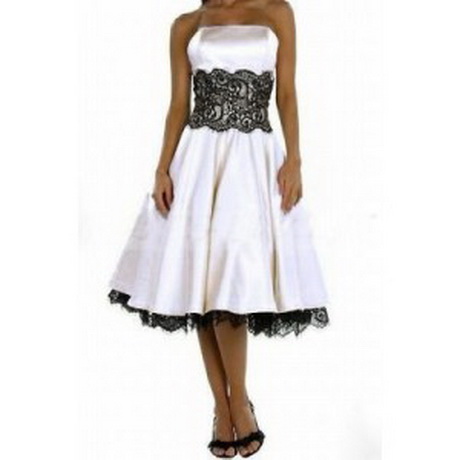 Robe de soiree noire et blanche