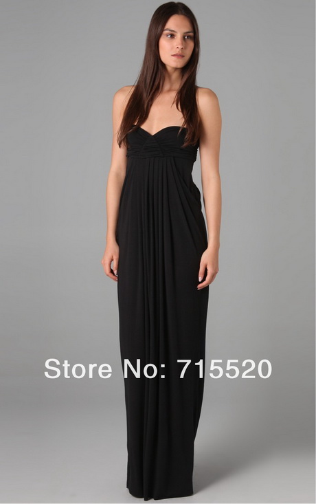 Robe de soiree noire longue