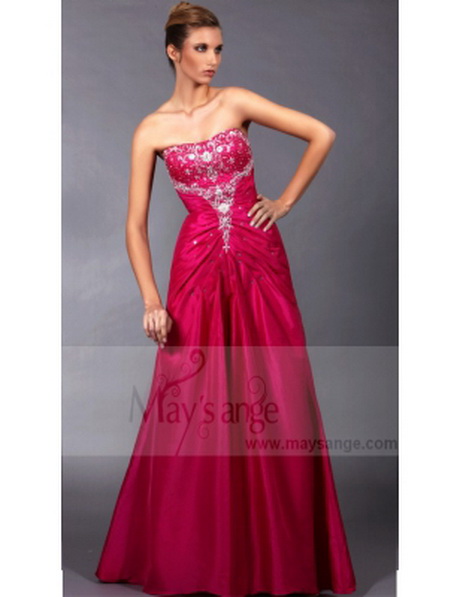 Robe de soiree rose fushia