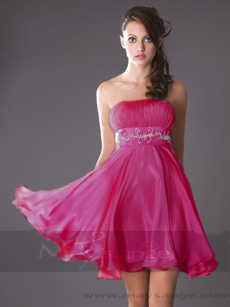 Robe de soiree rose fushia