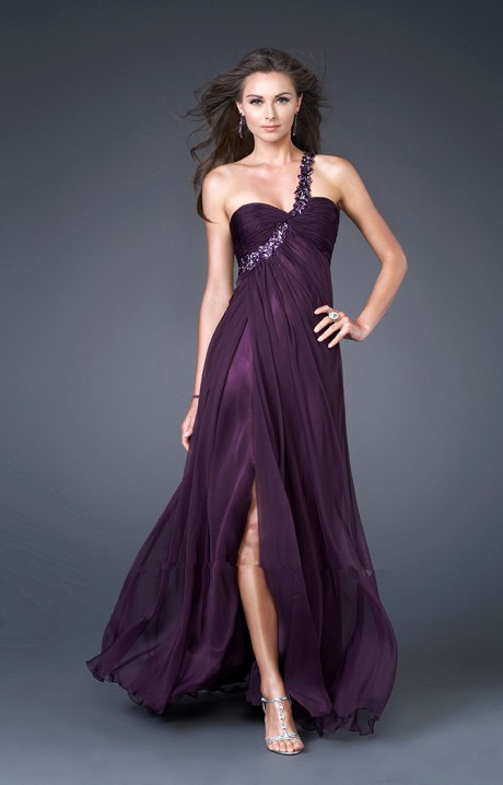 Robe de soiree violette