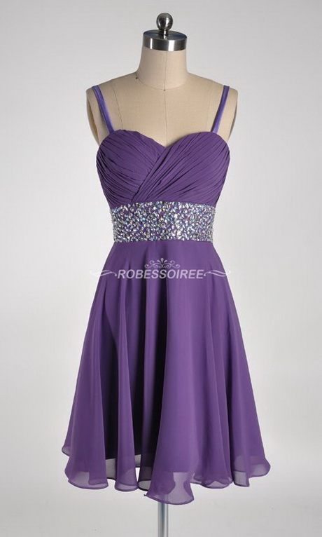 Robe de soiree violette