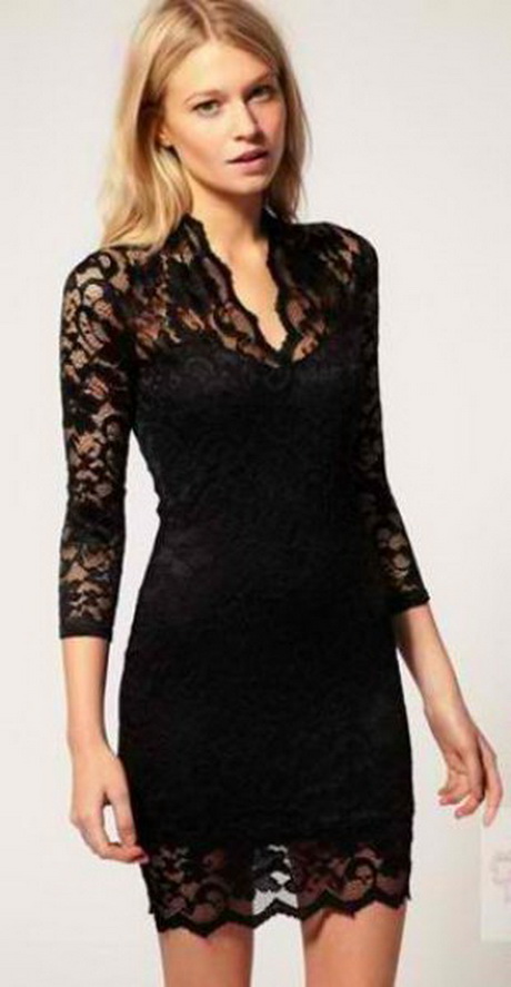 Robe en dentelle noir