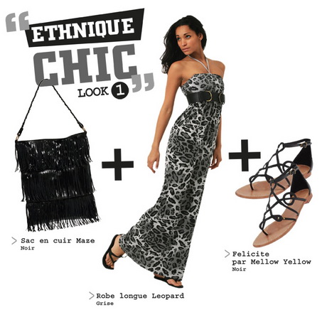 Robe ethnic chic