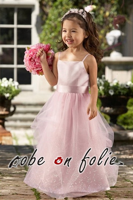 Robe fille rose