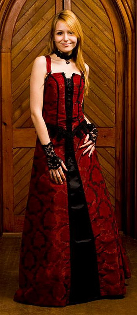 Robe gothique rouge