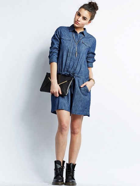 Robe jeans femme