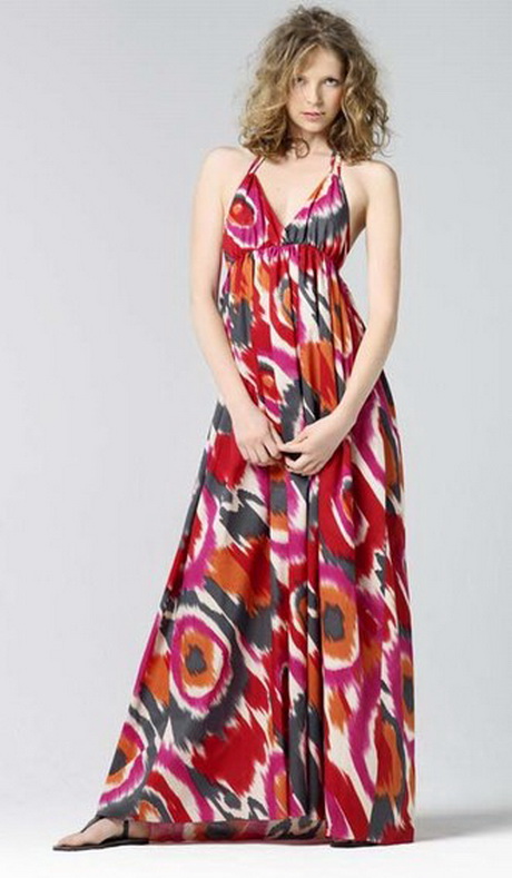 Robe longue a bretelle