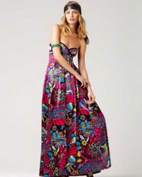 Robe longue a fleurs