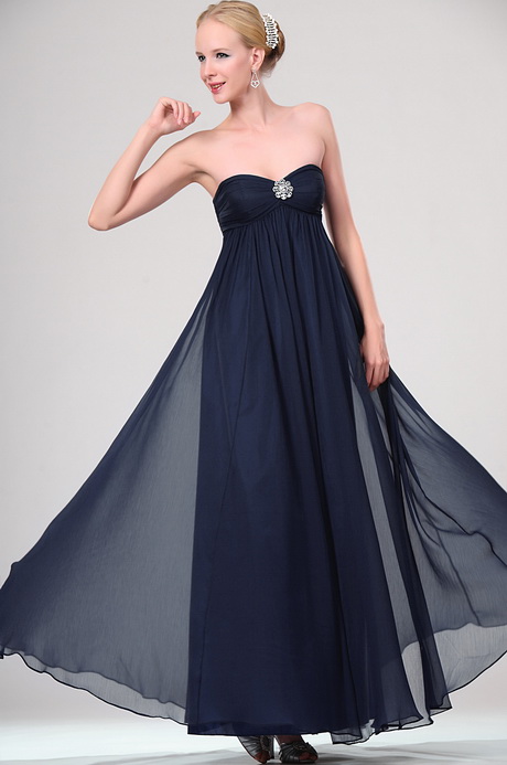 Robe longue bleu