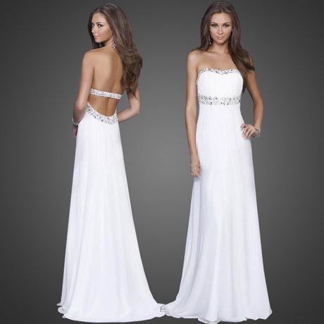 Robe longue bustier blanche