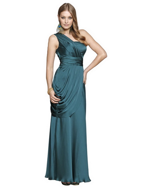 Robe longue en satin