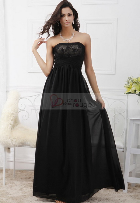 Robe longue noire soirée