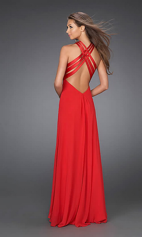 Robe longue rouge de soirée