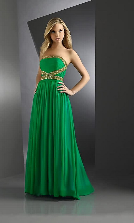 Robe longue verte