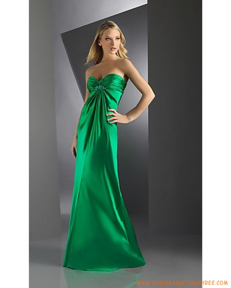 Robe longue verte