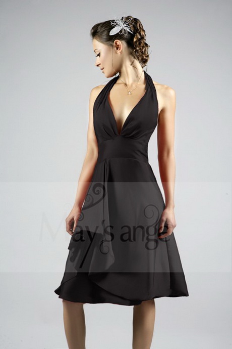 Robe noire de cocktail