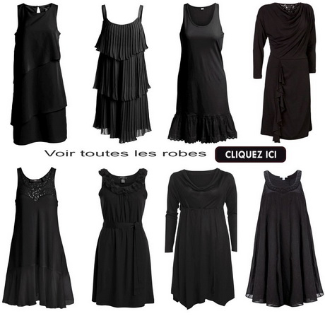 Robe noire femme