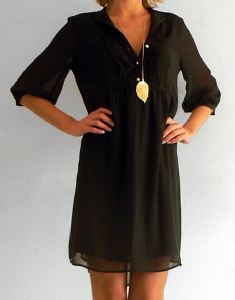 Robe noire fluide