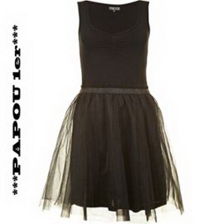 Robe noire tulle