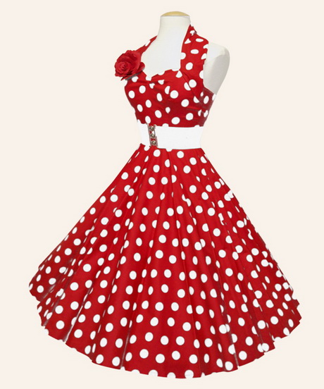 Robe pois rouge