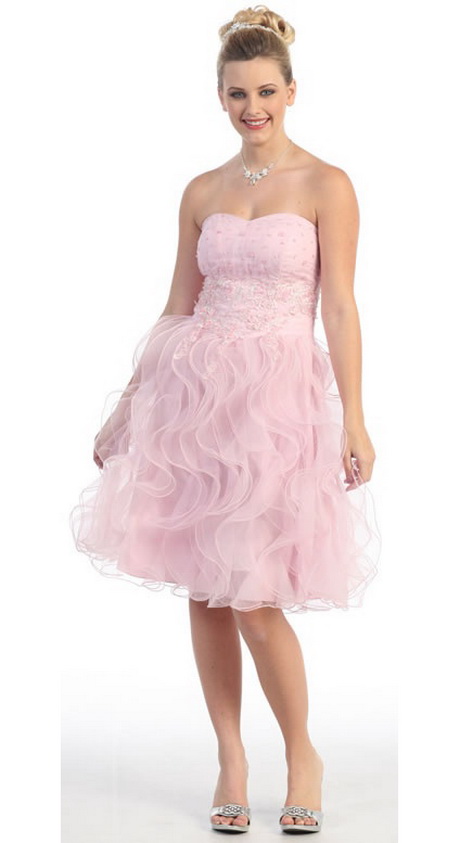 Robe rose courte