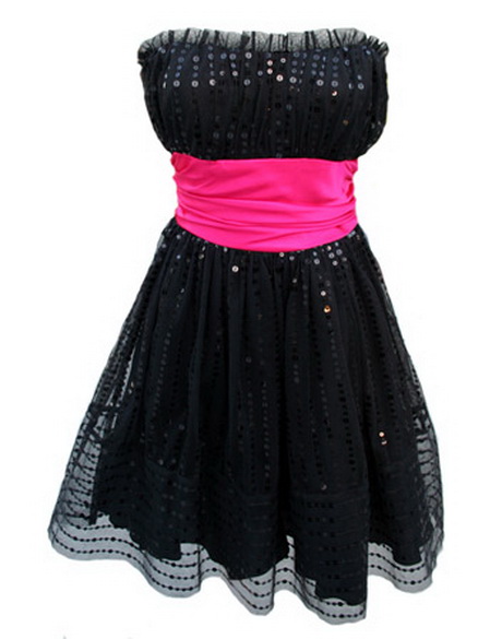 Robe rose et noir