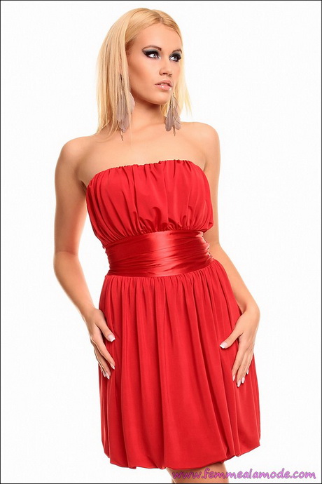 Robe rouge bustier