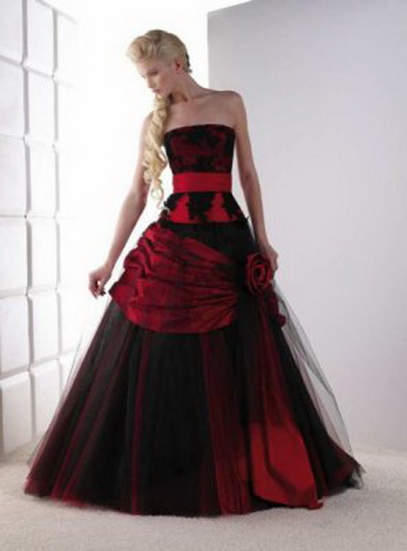 Robe rouge et noir