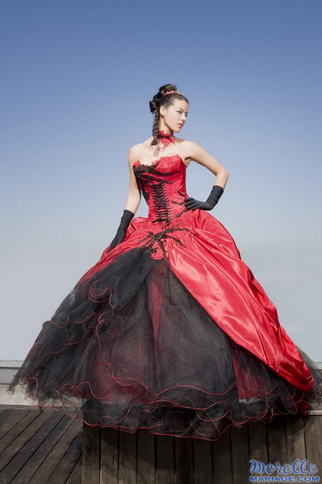 Robe rouge mariage