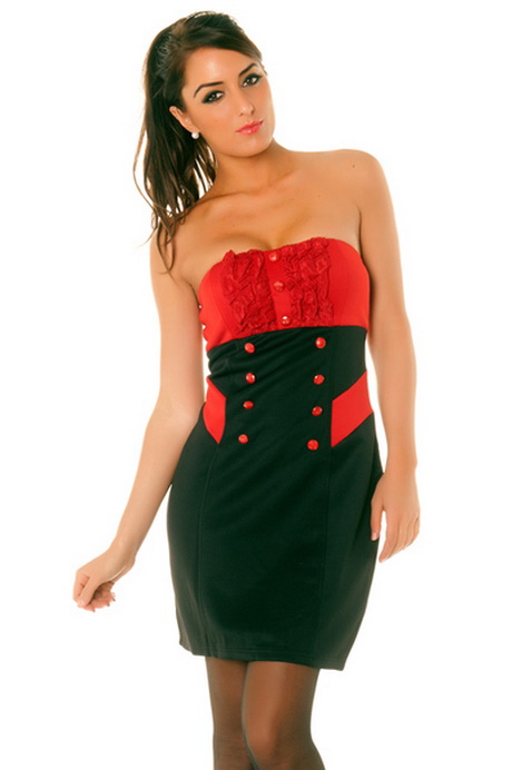 Robe rouge noir