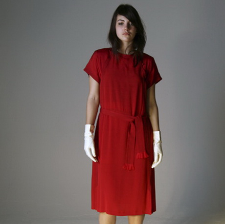 Robe rouge vintage