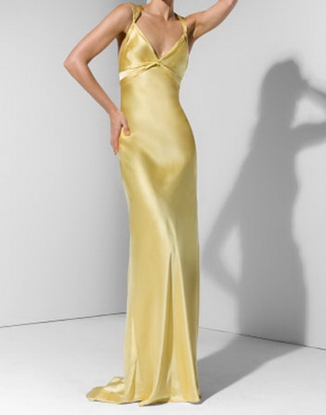 Robe satin longue