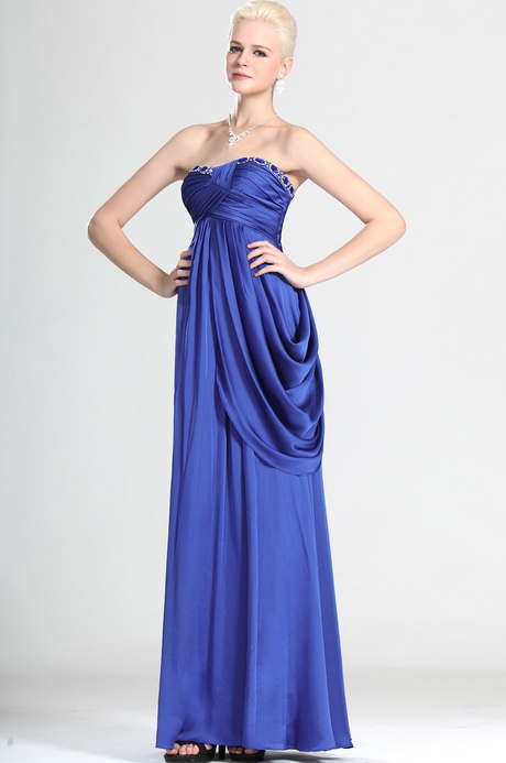 Robe soirée bleue