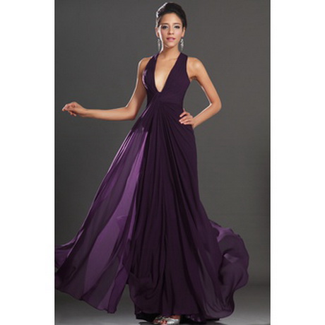 Robe soirée longue mousseline