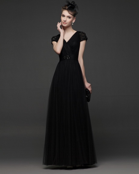 Robe soirée longue noire