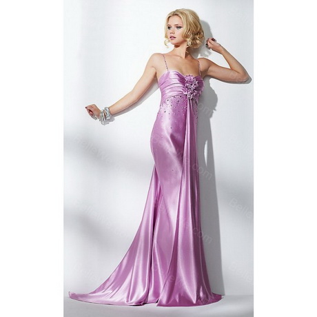 Robe soirée satin longue